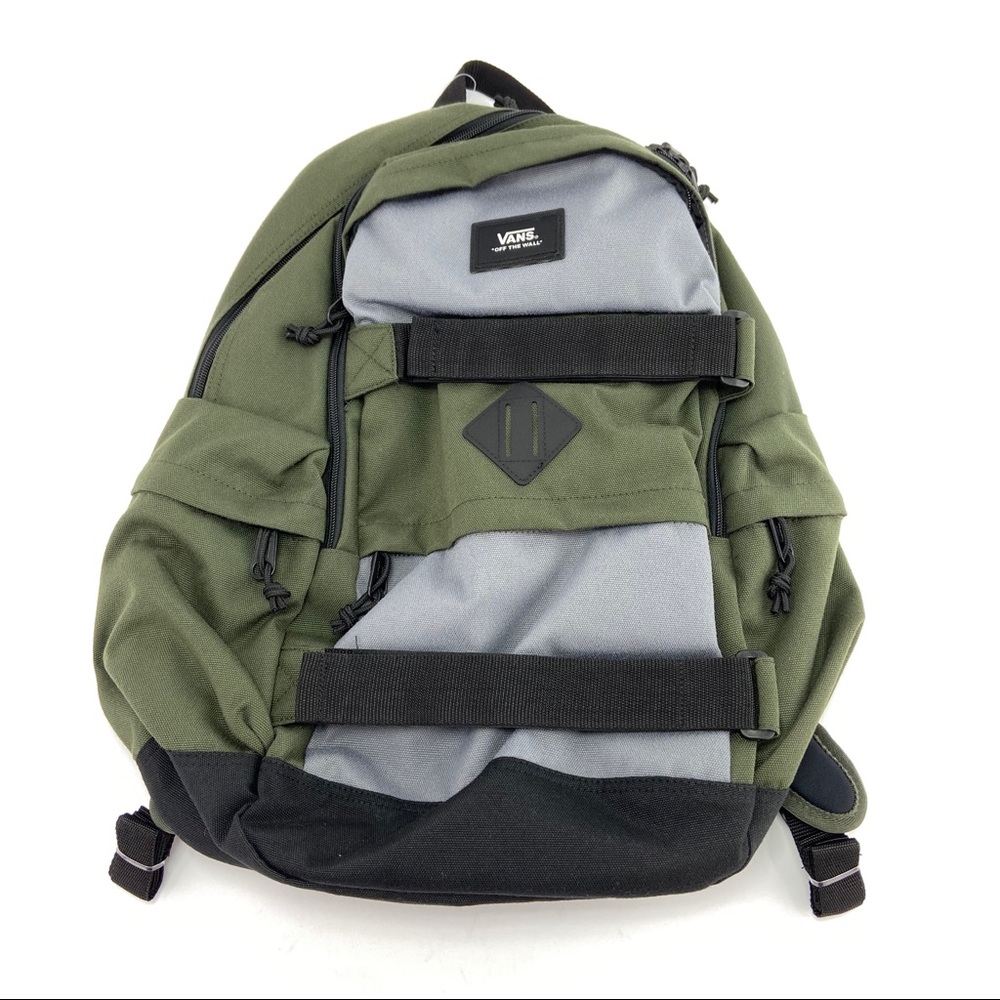 Vans Planned Pack 3 Grey Olive Laptop Backpack - Picture 2 of 3